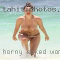 Horny naked woman